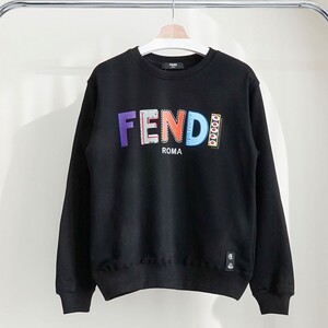 [FENDI] 펜디 남여공용 레터링 페인팅 크루넥 맨투맨 티셔츠