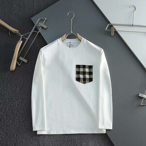 버버리 체크포켓 라운드 티셔츠 2color (화이트/블랙)