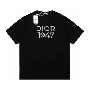 디올 1947 워싱 티셔츠 블랙
