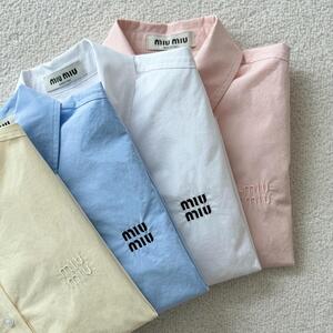미우미우 포플린 셔츠 4color