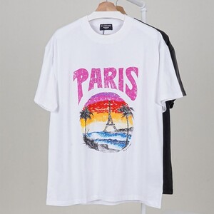 (반품가능) 발렌시아가 파리 트로피컬 코튼 티셔츠 2color